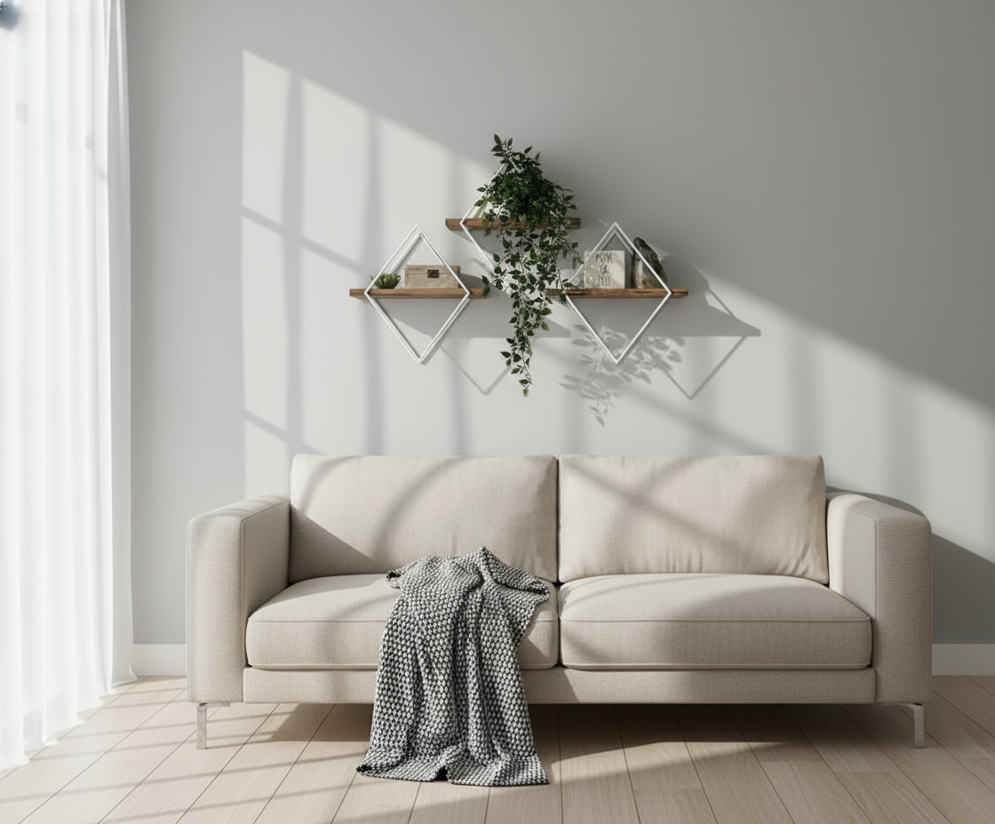 Triple Wall Shelves