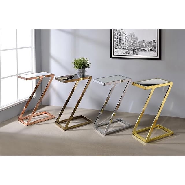 Z-Shaped Side Table